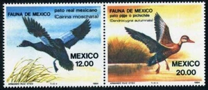Mexico 1346-1347 pair,MNH.Michel 1893-1894. Cairina moschata,Dendrocygna,1984. - Picture 1 of 1