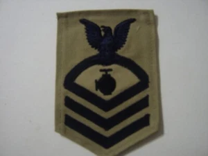 WW2 NAVY RATING BADGE CPO - CHIEF UTILITIESMAN UTC TAN TWILL NOS:KY23-1 - Picture 1 of 1