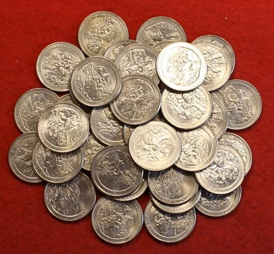 2012-P Denali National Park Quarters 40 Coin roll Circulated - Image 1 of 4