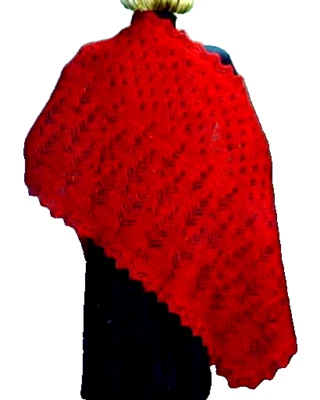 Snow Forest Lace Stole to knit ~ a beautiful lace stole - Image 1 of 4