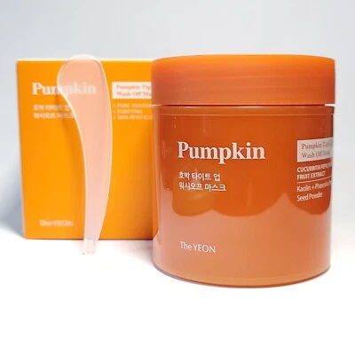 TheYEON Pumpkin Tight Up Wash Off Mask 120g Sebum Exfoliation Pores K-Beauty  - Image 1 of 4