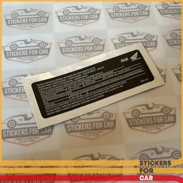 Etiqueta de control de emisiones Honda Moto MY6-L50 Foto 1 de 1