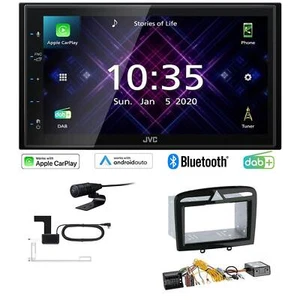 JVC Autoradio Apple CarPlay Android Auto DAB+ für Peugeot 308 Facelift Canbus - Bild 1 von 8