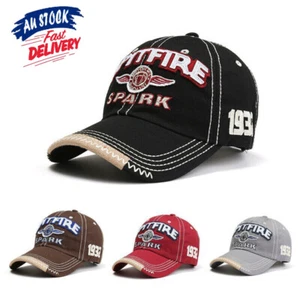 Distressed Vintage Trucker / Baseball Cap Cotton Men Women Adjustable Denim Hat - Picture 1 of 8