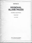 Pkg. 20 pages vierges régionales Minkus 1 face 2 postes MR2BL