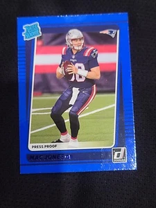 2021 Donruss Football #255 Mac Jones Blue Press Proof Rated Rookie COLOR MATCH! - Picture 1 of 2