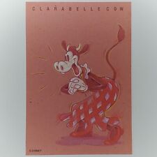 Clarabelle Cow Postcard Disney Characters Japan Note Card Rare Deluxe Paper