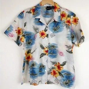 Erika Vintage Tropical Hawaiian Shirt - Picture 1 of 8