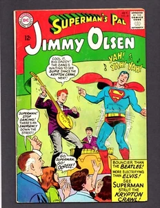 ⭐️JIMMY OLSEN - Rock n Roll Jimmy! Superman Krypton Crawl! 88 Silver Age 1965 -2 - Picture 1 of 6
