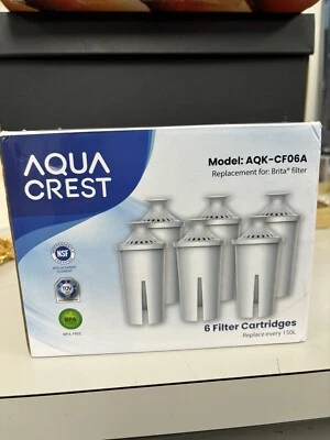 AQUA CREST Replacement for Brita® Water Filter, Pitchers and Dispensers,Classic - Image 1 of 4