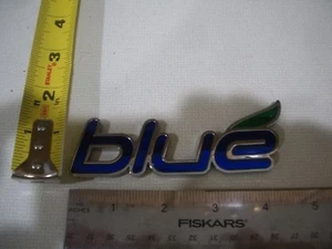 BOLSA EMBLEMA CROMO LETRAS AZUL VERDE HYUNDAI ORIGINAL OEM - Imagen 1 de 1