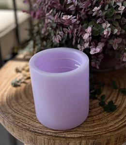 Candela luce spirale LAVANDA E CAMOMILLA 3 X 3 tonda 20 ore brucia -nuova piccola - Foto 1 di 7