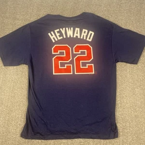 Vintage MLB Atlanta Braves Jason Heyward # 22 Baseball Tee Shirt XL Majestic - Picture 1 of 6