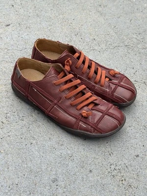 Zapatos Camper Mujer 39 Cuero Borgoña Informales Tenis Gemelos 8 Foto 1 de 4