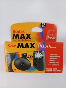 Kodak Max Flash/Max Film 35mm Disposable Camera 27 Exposures Exp. 4/2002 Sealed - Picture 1 of 3
