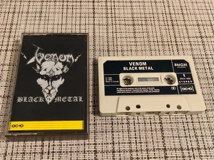 VENOM «BLACK METAL» CASSETTE (FAIR CONDITION-SQUEALING) BANZAI RECORDS BRC4 1908 - Picture 1 of 5
