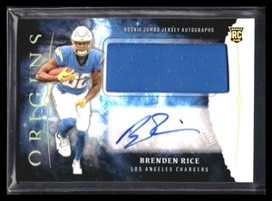 2024 Panini Origins BRENDEN RICE RC PATCH AUTO Rookie Jumbo Jersey Autograph RPA - Bild 1 von 2