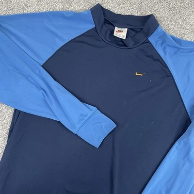 Nike Fit T Shirt Jersey Mens M Long Sleeve Training Vintage White Tag Two Tone - Image 1 of 4