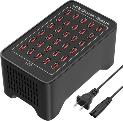 Multiple Device Charging Stations 30-in-1 USB Multiple Port Fast Charging Hub - Image 1 of 4