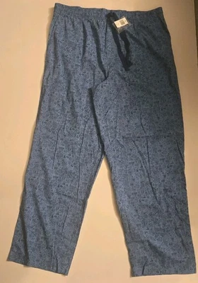 Disney Parks Cotton Print Disneyland Attractions Blue Pajama Pants Men's XL - Image 1 of 4