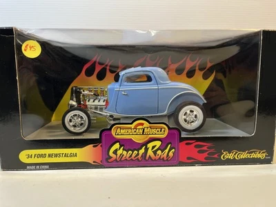 1934 Ford Street Rod modelo de carro fundido: escala 1/18 por Ertl / American Muscle - Imagem 1 de 4