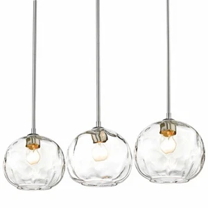 Z-Lite 490P10-3L Chloe 3 Light 36"W Linear Pendant - Nickel - Picture 1 of 12