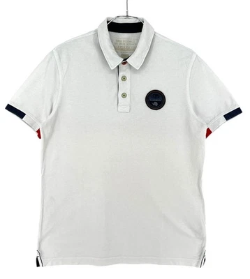 NAPAPIJRI Camiseta Polo Casual Blanca Para Hombre Talla L - Imagen 1 de 4