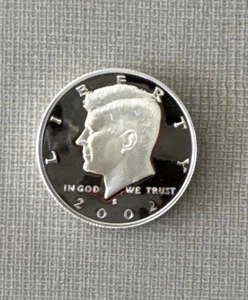 2002 S Kennedy Half Dollar Choice Proof .999 Silver 50c Coin - Picture 1 of 2