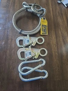 DBI SALA 4' X 3/8" S. S. Cable tie off CROSS ARM Plus Extra Clips Sweet Deal - Picture 1 of 5