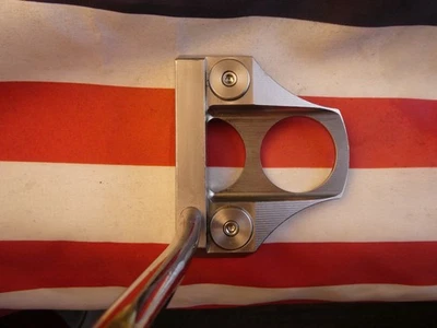 Boccieri 40" HEAVY PUTTER Model B-3 CNC Milled 21" Long Grip EXCELLENT - Image 1 of 4