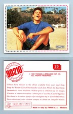 David #26 Beverly Hills 90210 Panini 1991 Sticker