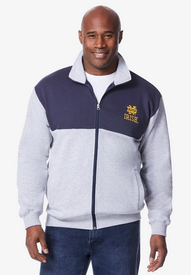 FANATICA MEN'S NOTRE DAME ZIP-FRONT FLEECE JACKET, SIZE 3XL, (ID#8114035-476) - Image 1 of 1