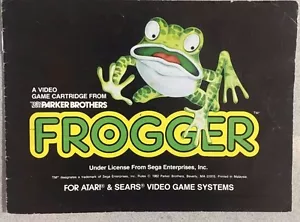 FROGGER vintage 8-page instruction booklet (1982) Atari Video Game System - Picture 1 of 1