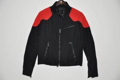 Chaqueta de bombardero Ralph Lauren etiqueta negra mezcla de nailon acolchada moto corredor Foto 1 de 4