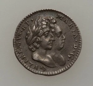 1693 Great Britain 2 Pence KM# 469 Silver Coin - Picture 1 of 2