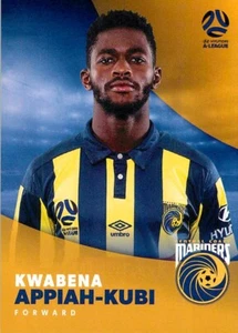 2017 2018 CENTRAL COAST MARINERS A-League Card KWABENA APPIAH-KUBI - Picture 1 of 2