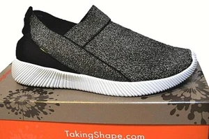 TS TAKING SHAPE size 6 / 37 Glitter Slip On Sneakers wide fit comfy shoes NIB! - Picture 1 of 3