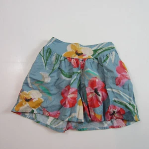 Tea Collection girl's Shorts Floral Culottes Linen Blend 6 - Picture 1 of 7