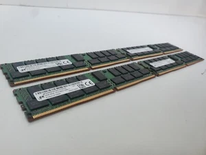 4x Micron 32GB 2Rx4 PC4-2400T-RB1-11 DDR4 Server Speicher RAM MTA36ASF4G72PZ-2G3B1 - Bild 1 von 4