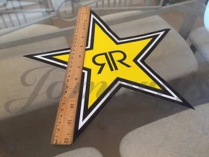 1~ Grande 12" Auténtico Rockstar Energy Drink Adhesivo Calcomanía Letrero Logo Moto Carreras - Imagen 1 de 5