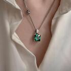 Silver Origin Emerald Green Pendant Emerald Gemstone Jewelry