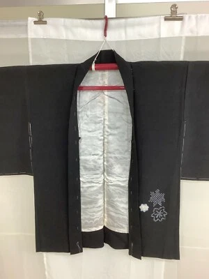 Veste kimono haori japonaise vintage technique traditionnelle hauteur 30,31 p... - Photo 1/4
