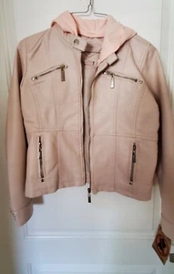 Jou Jou Big Girls Removable-hood Moto Jacket, Size L - Picture 1 of 5