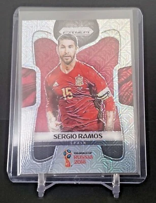 2018 WORLD CUP RUSSIA  PANINI  PRIZM  SILVER MOJO SERGIO RAMOS #200 - Image 1 of 2