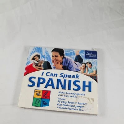 I Can Speak Spanish - Transparent Language - Learning CD Windows PC Mac - Image 1 of 4
