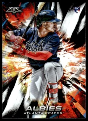 2018 TOPPS FIRE ROOKIE OZZIE ALBIES ATLANTA BRAVES R56 - Image 1 of 2