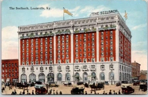 LOUISVILLE, KY. HOTEL POSTCARD The Seelbach, Early Cars, Horses & Buggies - Picture 1 of 2
