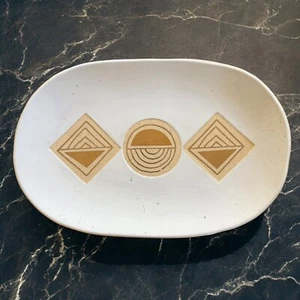 Cathy Terepocki Ceramics for Anthropologie Ontario Stoneware Platter Gold Beige - Picture 1 of 14