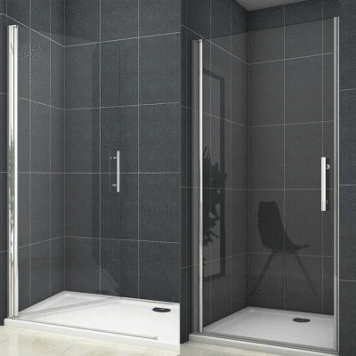 70-100cm Duschwand Drehtür  Duschtür Nischentür Schwingtür Duschabtrennungen - Bild 1 von 4