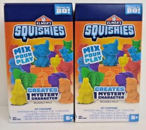 2x Elmer's Mystery Character Squishies Kit Personajes Misteriosos - Imagen 1 de 10